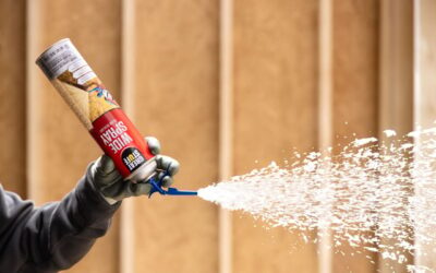 New Wide Spray Foam Sealant For Fast Application to Vertical and Horizontal Surfaces, Seams and Joints